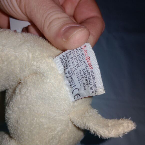 Ty Pluffies P’Nut Elephant Plush 9" Yellow Stuffed Animal 100% TyLux 2006 - Picture 7 of 7